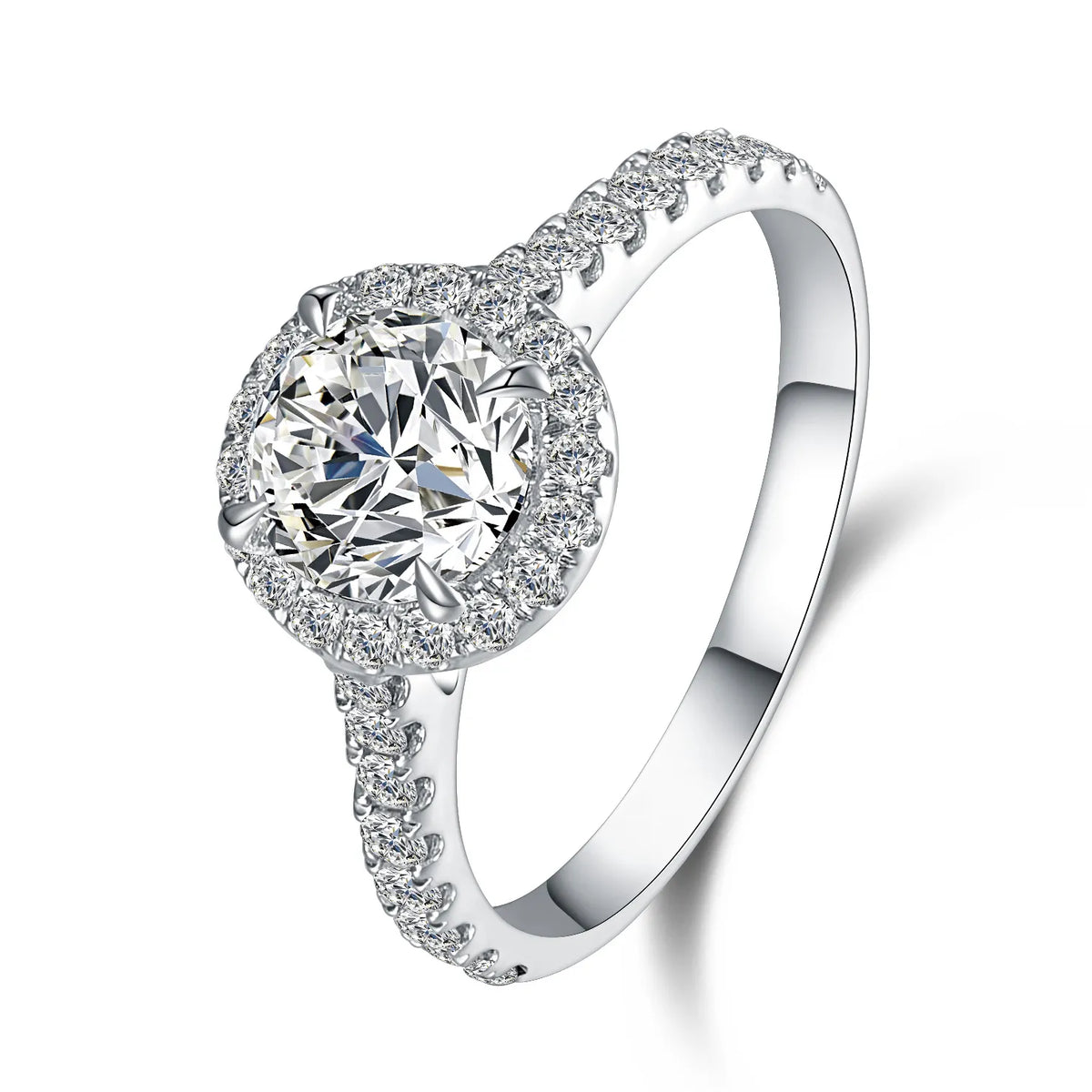 1.09 ct Celestial Round-Cut Lab-Grown Diamond Ring in 18K White Gold – APYFR0011-W
