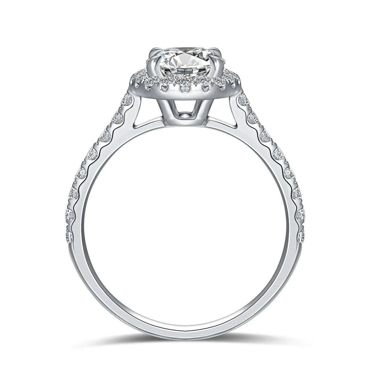 1.09 ct Celestial Round-Cut Lab-Grown Diamond Ring in 18K White Gold – APYFR0011-W