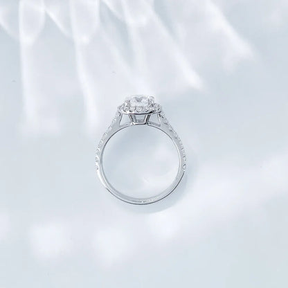 1.09 ct Celestial Round-Cut Lab-Grown Diamond Ring in 18K White Gold – APYFR0011-W