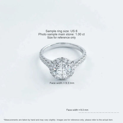 1.09 ct Celestial Round-Cut Lab-Grown Diamond Ring in 18K White Gold – APYFR0011-W