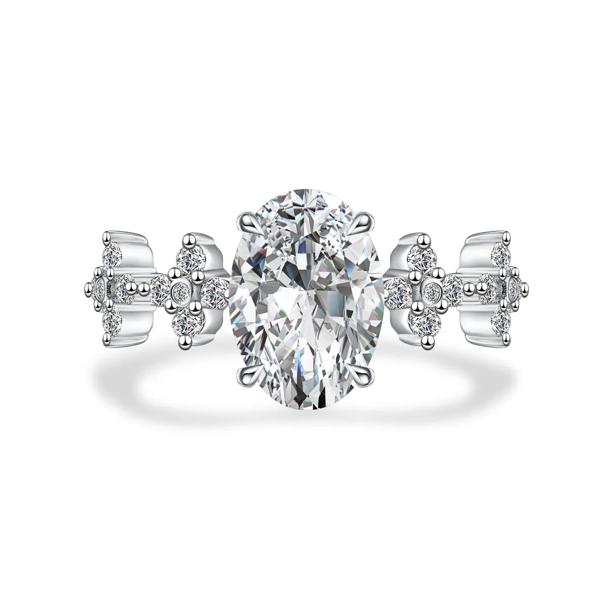 2.06 ct Celestial Four-Prong Oval-Cut Lab-Grown Diamond Ring in PT950 Platinum – APYFR0012-PT