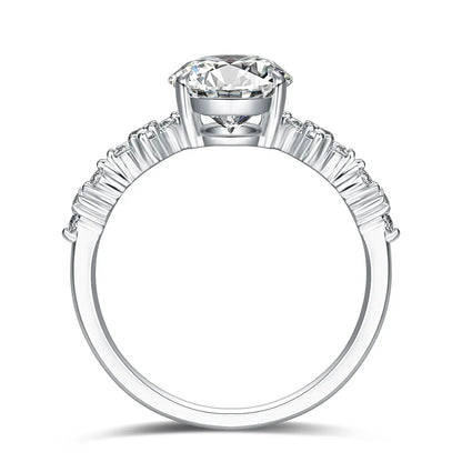 2.06 ct Celestial Four-Prong Oval-Cut Lab-Grown Diamond Ring in PT950 Platinum – APYFR0012-PT
