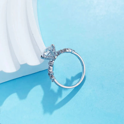 1.05 ct Celestial Round-Cut Lab-Grown Diamond Ring in 18K White Gold – APYFR0016-W