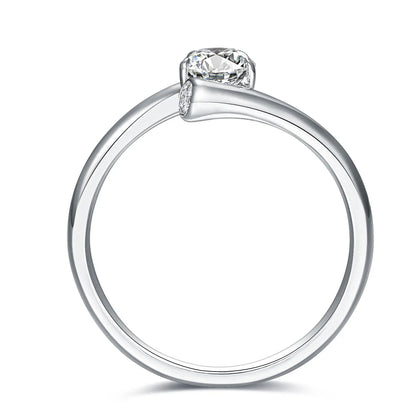 0.56 ct Minimalist Pear-Cut Lab-Grown Diamond Ring in PT950 Platinum