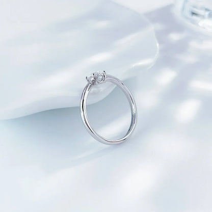 0.56 ct Minimalist Pear-Cut Lab-Grown Diamond Ring in PT950 Platinum