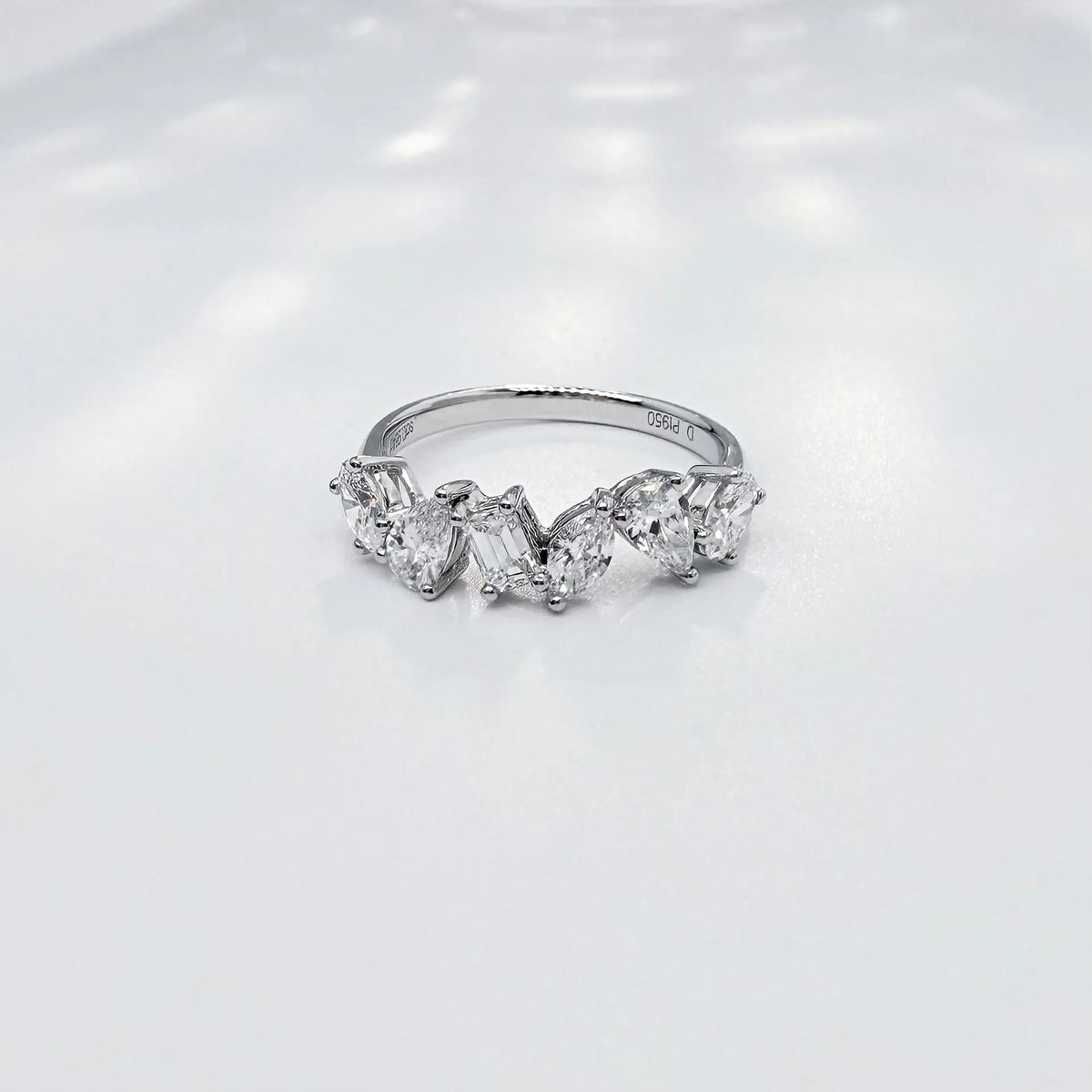 1.04 ctw Mixed-Cut Lab-Grown Diamond Band in PT950 Platinum – APYFR0020-PT