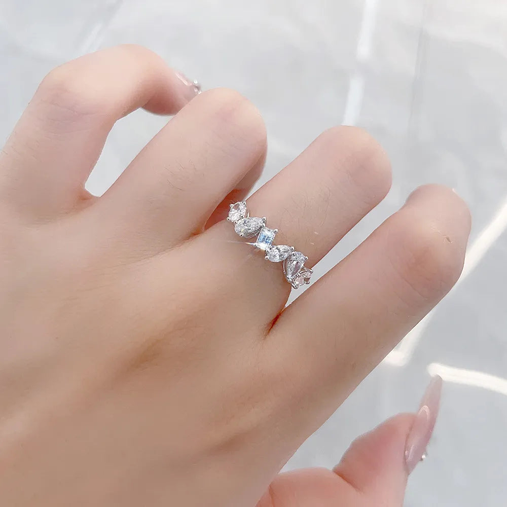 1.04 ctw Mixed-Cut Lab-Grown Diamond Band in PT950 Platinum – APYFR0020-PT