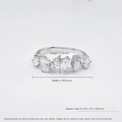 1.04 ctw Mixed-Cut Lab-Grown Diamond Band in PT950 Platinum – APYFR0020-PT