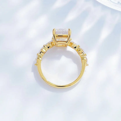 3.08 ct Four-Prong Radiant-Cut Lab-Grown Diamond Ring in 18K Yellow Gold – APYFR00213-Y