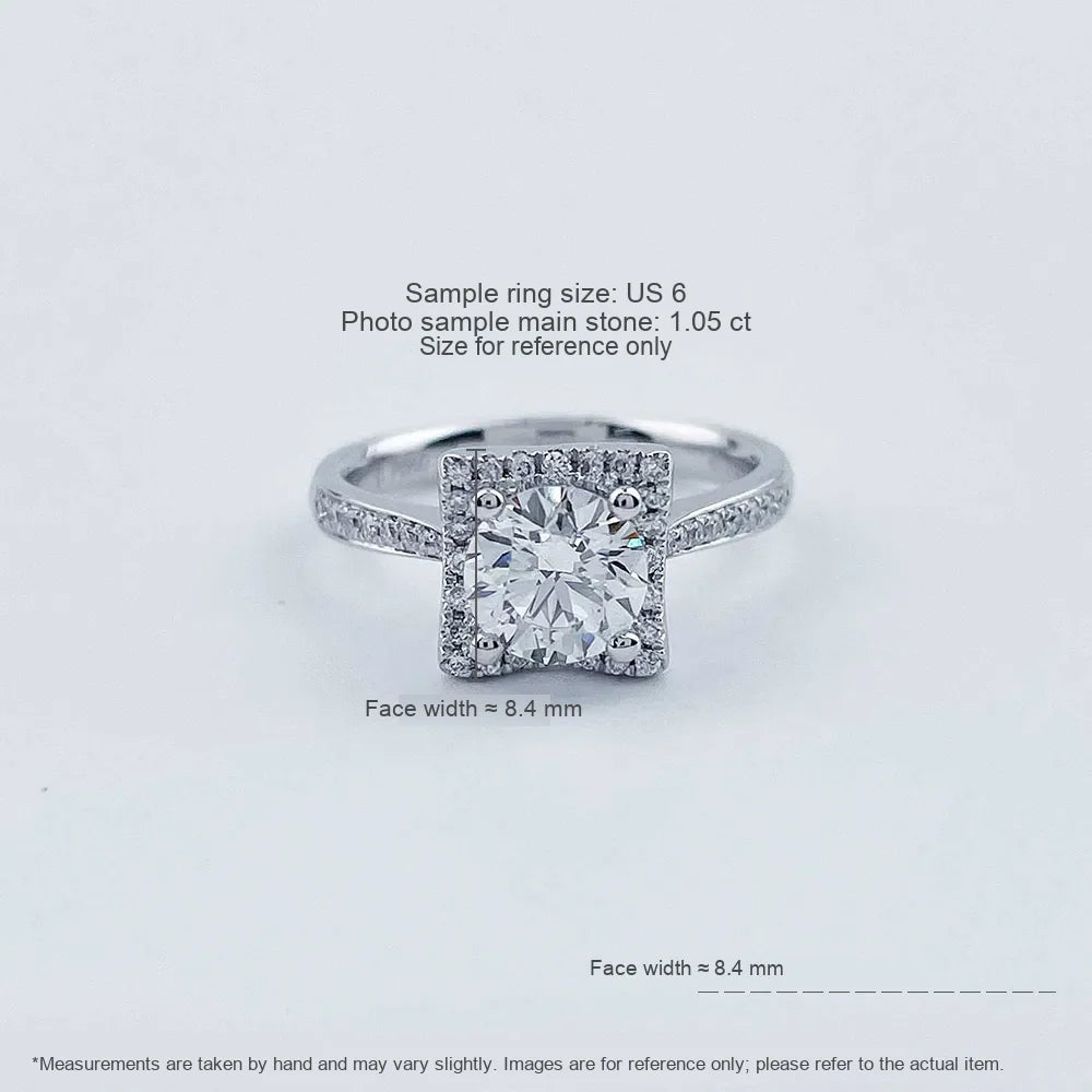 1.55 ct Statement Four-Prong Princess-Cut Lab-Grown Diamond Ring in PT950 Platinum