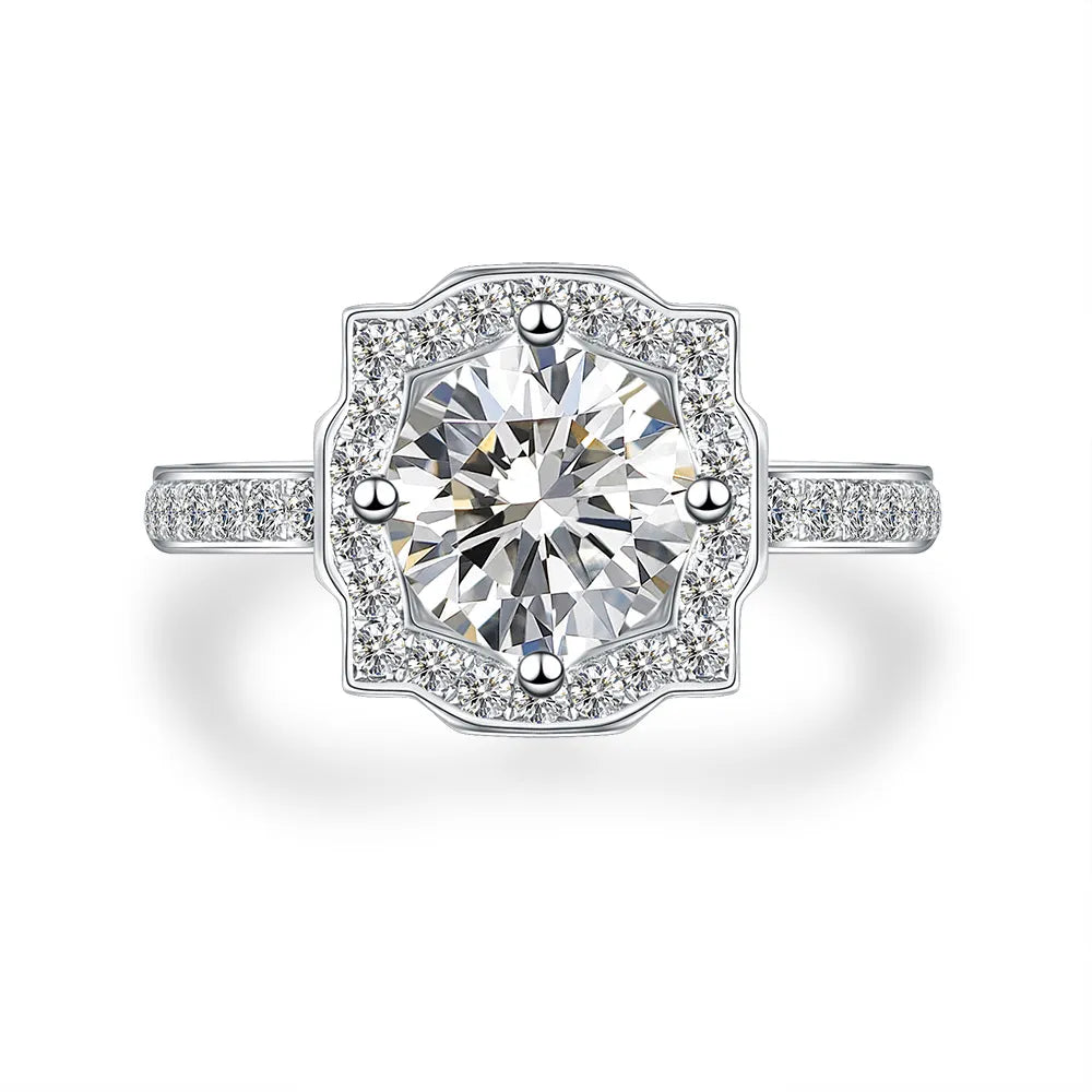 1.05 ct Four-Prong Round-Cut Lab-Grown Diamond Ring in PT950 Platinum – APYFR0025-PT