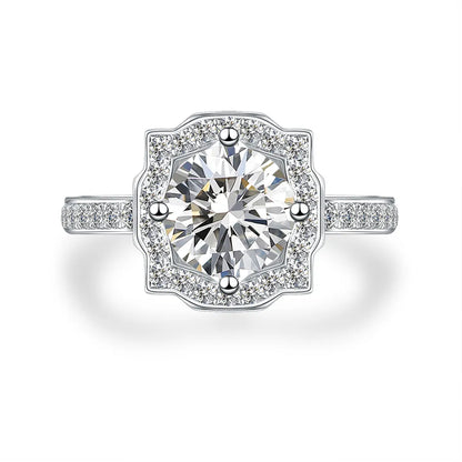 1.05 ct Four-Prong Round-Cut Lab-Grown Diamond Ring in PT950 Platinum – APYFR0025-PT