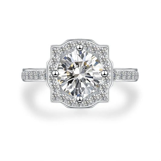 1.05 ct Four-Prong Round-Cut Lab-Grown Diamond Ring in PT950 Platinum – APYFR0025-PT