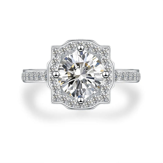 1.05 ct Four-Prong Round-Cut Lab-Grown Diamond Ring in PT950 Platinum