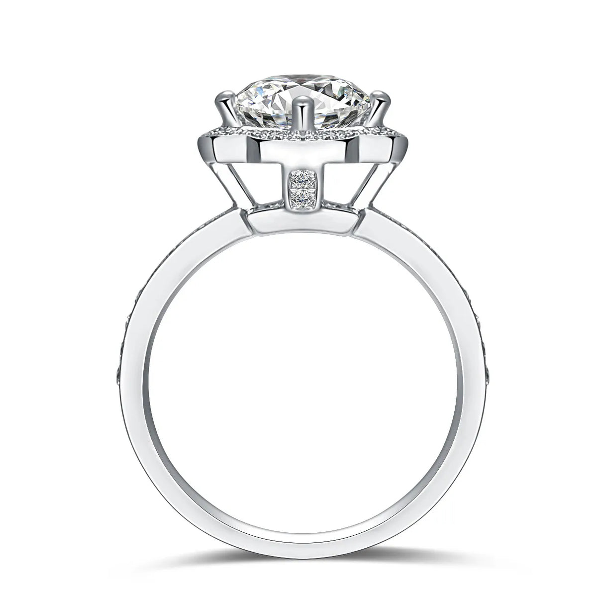 1.05 ct Four-Prong Round-Cut Lab-Grown Diamond Ring in PT950 Platinum – APYFR0025-PT