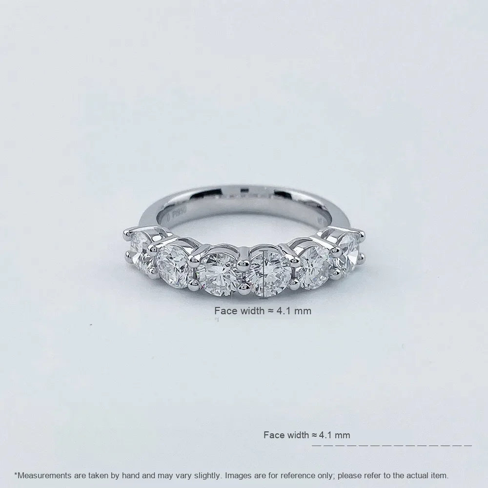 0.51 ctw Round-Cut Lab-Grown Diamond Band in PT950 Platinum – APYFR0030-PT