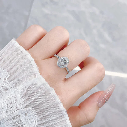 1.01 ct Statement Four-Prong Oval-Cut Lab-Grown Diamond Ring in PT950 Platinum – APYFR0031-PT