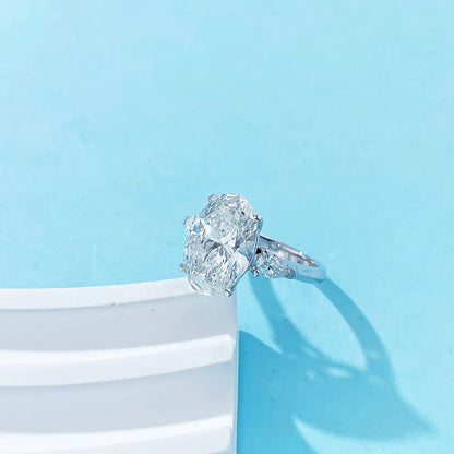 2.27 ct Statement Oval-Cut Lab-Grown Diamond Ring in PT950 Platinum