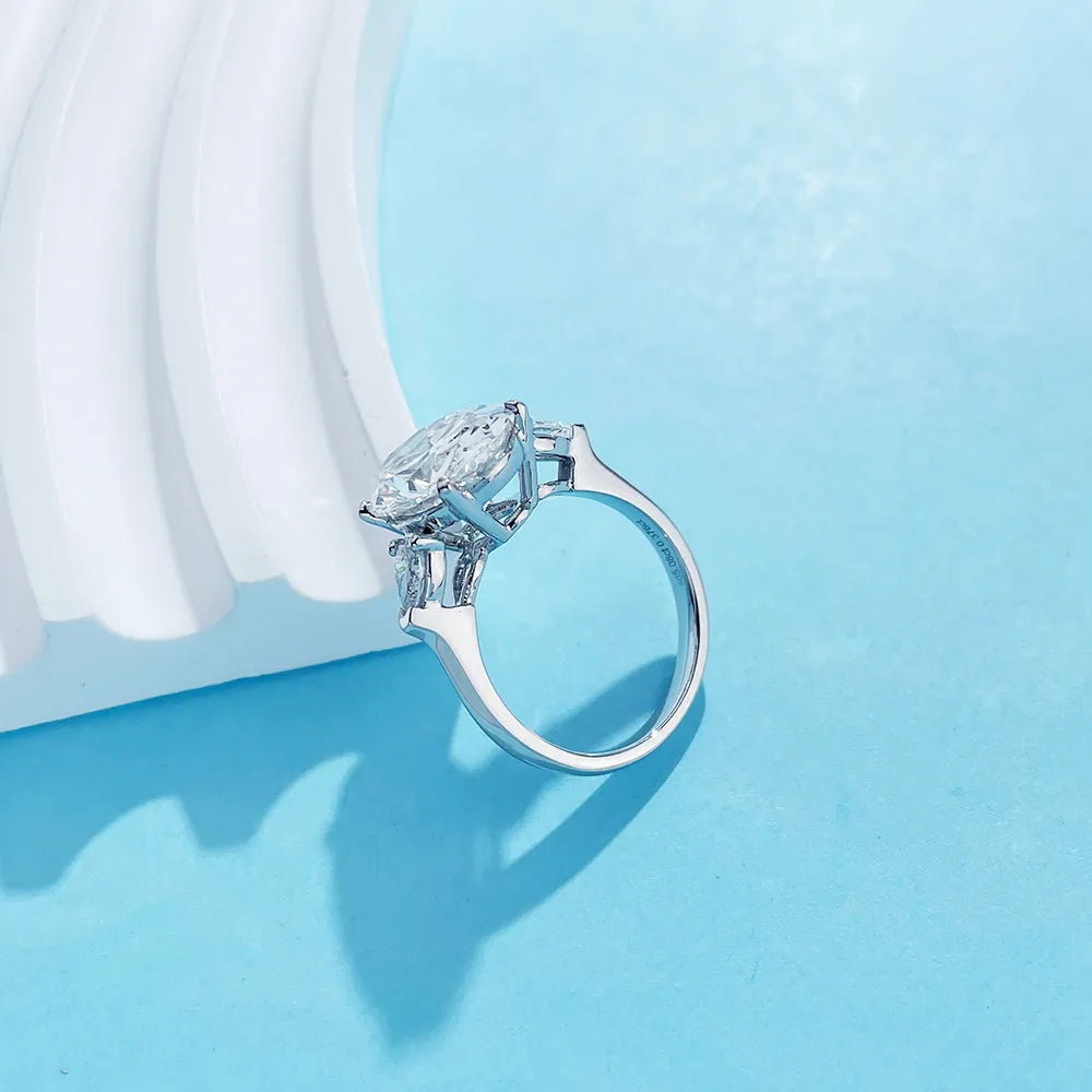 2.27 ct Statement Oval-Cut Lab-Grown Diamond Ring in PT950 Platinum
