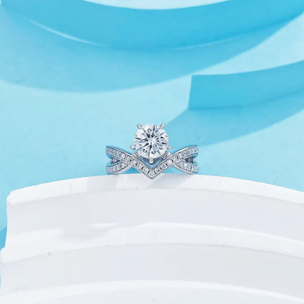 1.07 ct Round-Cut Lab-Grown Diamond Ring in PT950 Platinum – APYFR0044-PT