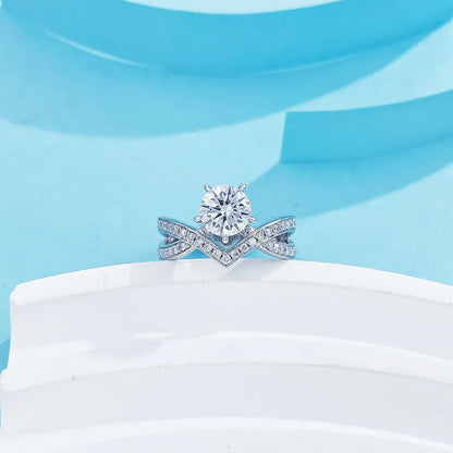 1.07 ct Round-Cut Lab-Grown Diamond Ring in PT950 Platinum – APYFR0044-PT
