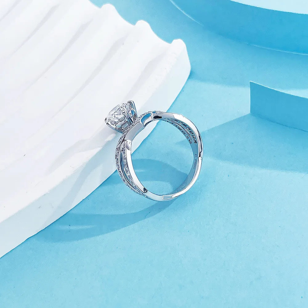 1.07 ct Round-Cut Lab-Grown Diamond Ring in PT950 Platinum – APYFR0044-PT