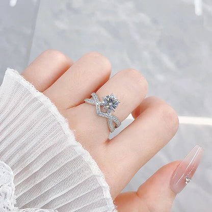 1.07 ct Round-Cut Lab-Grown Diamond Ring in PT950 Platinum – APYFR0044-PT