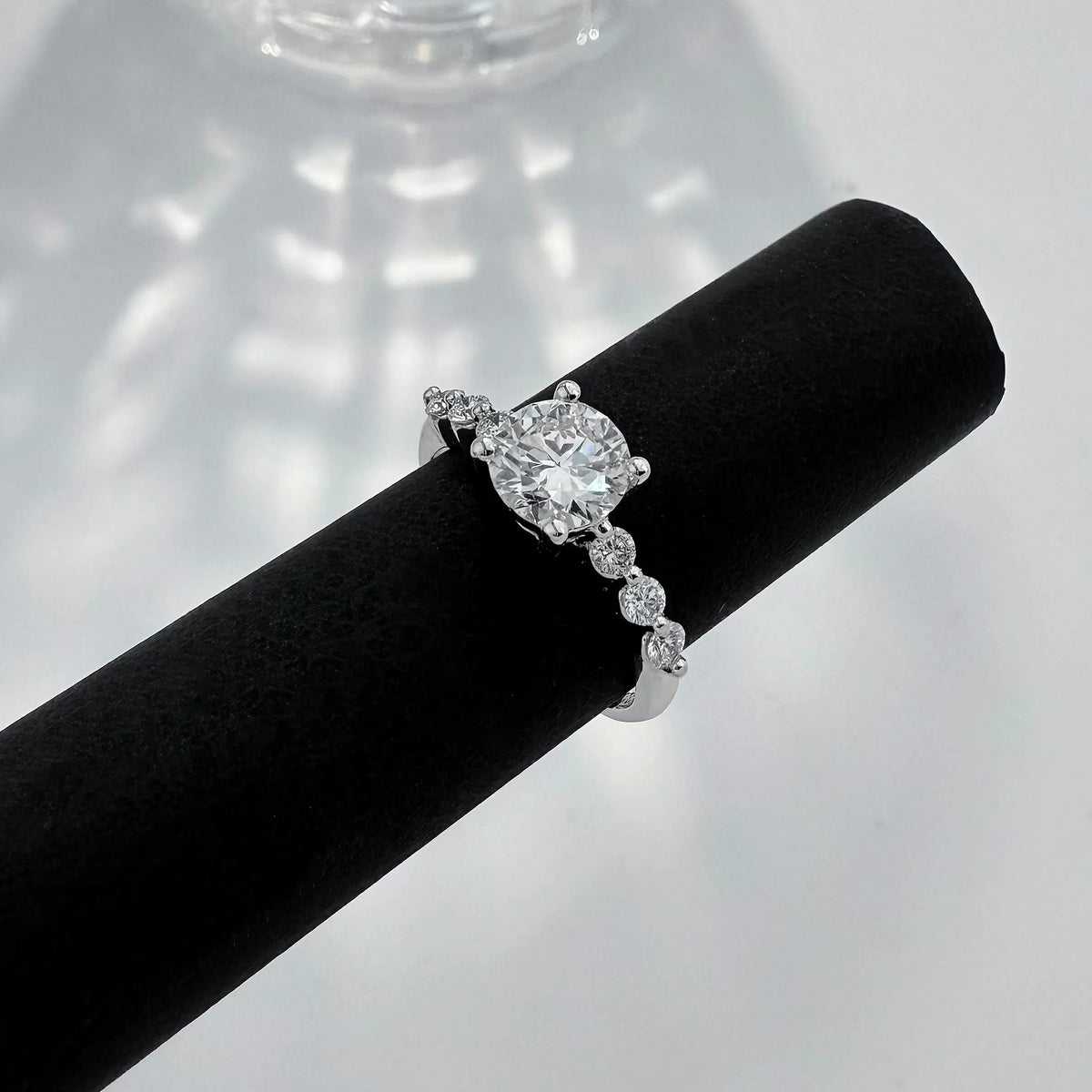 1.08 ct Celestial Four-Prong Round-Cut Lab-Grown Diamond Ring in PT950 Platinum – APYFR0049-PT