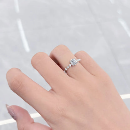 1.08 ct Celestial Four-Prong Round-Cut Lab-Grown Diamond Ring in PT950 Platinum – APYFR0049-PT