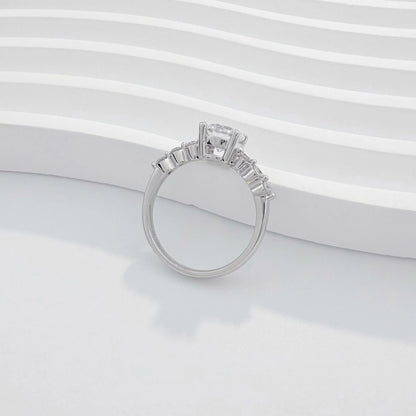 1.08 ct Celestial Four-Prong Round-Cut Lab-Grown Diamond Ring in PT950 Platinum – APYFR0049-PT
