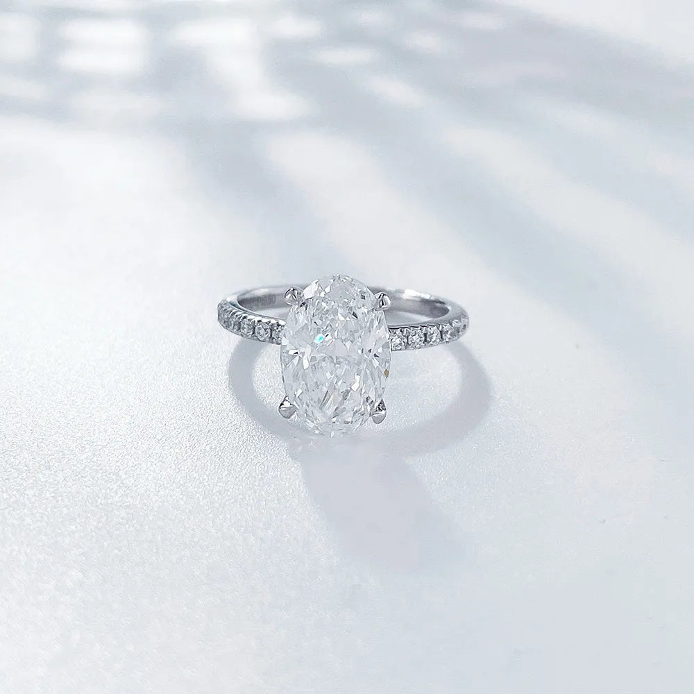 1 ct Minimalist Oval-Cut Lab-Grown Diamond Ring in PT950 Platinum – APYFR0055-PT