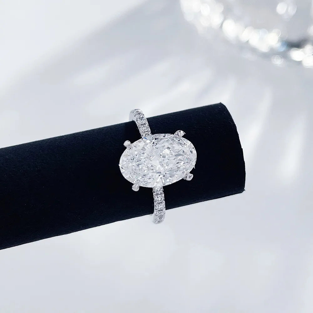1 ct Minimalist Oval-Cut Lab-Grown Diamond Ring in PT950 Platinum – APYFR0055-PT