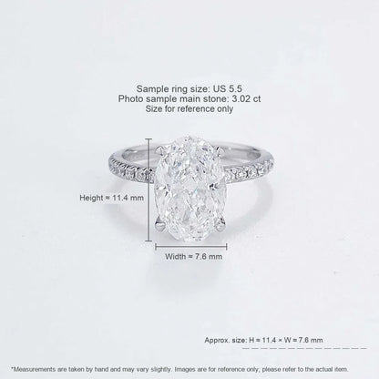 1 ct Minimalist Oval-Cut Lab-Grown Diamond Ring in PT950 Platinum – APYFR0055-PT