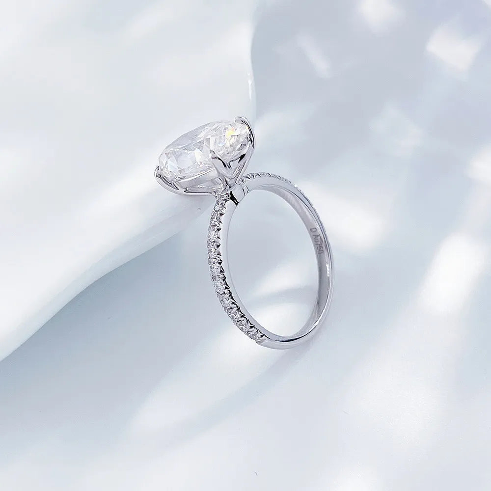 3 ct Oval-Cut Lab-Grown Diamond Ring in 18K White Gold – APYFR0055-W