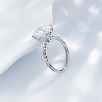 3 ct Oval-Cut Lab-Grown Diamond Ring in 18K White Gold – APYFR0055-W
