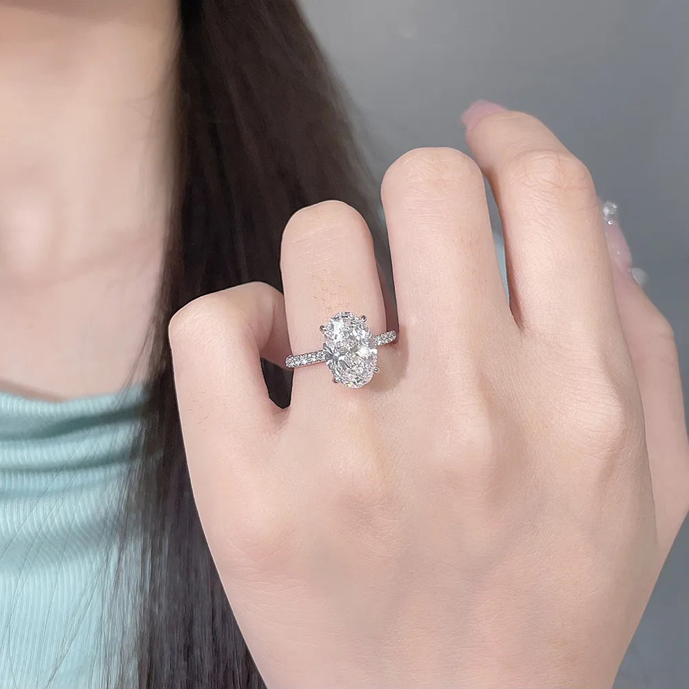 3 ct Oval-Cut Lab-Grown Diamond Ring in 18K White Gold – APYFR0055-W