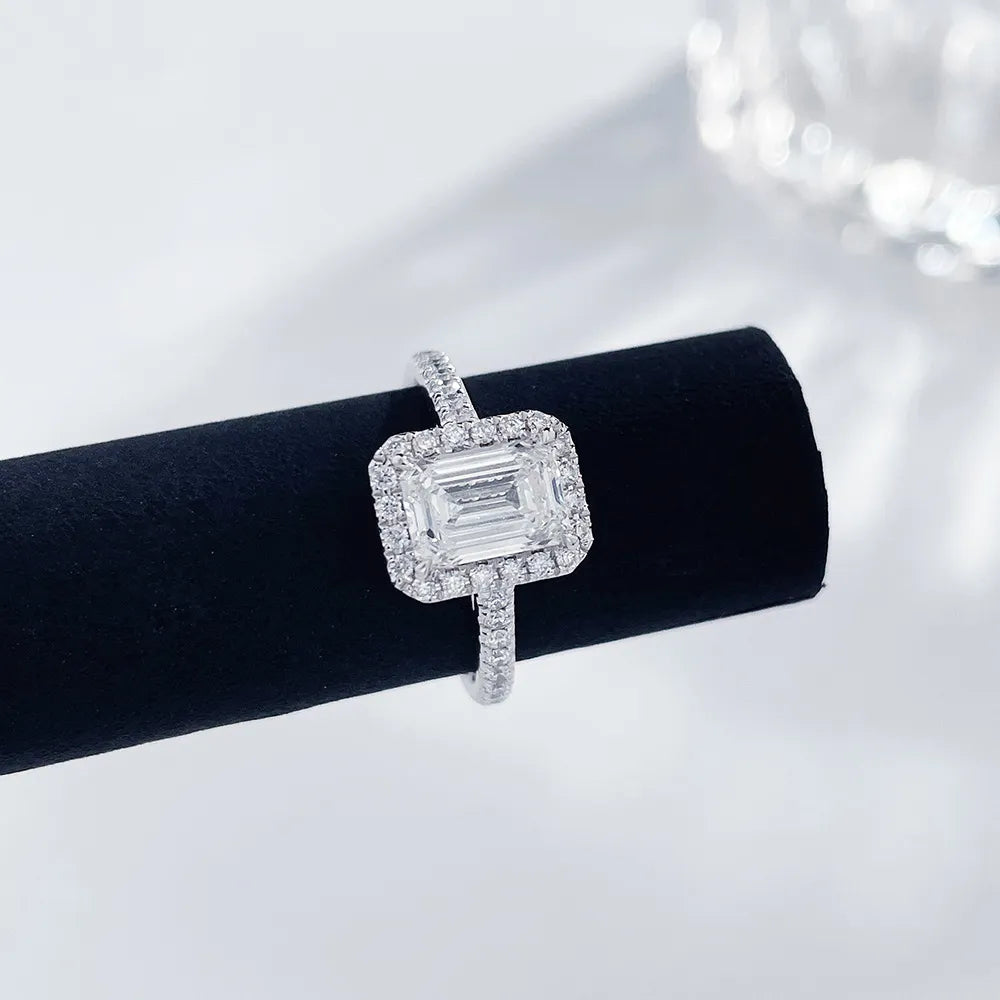 1.67 ct Emerald-Cut Lab-Grown Diamond Ring in PT950 Platinum – APYFR0056-PT