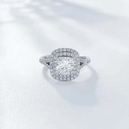1.07 ct Statement Four-Prong Round-Cut Lab-Grown Diamond Ring in PT950 Platinum – APYFR0057-PT