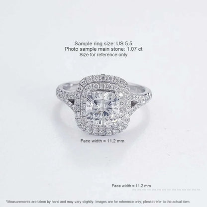 1.07 ct Statement Four-Prong Round-Cut Lab-Grown Diamond Ring in PT950 Platinum – APYFR0057-PT