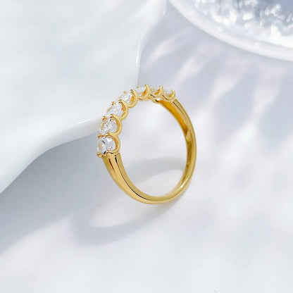 1.06 ctw Classic Oval-Cut Lab-Grown Diamond Band in 18K Yellow Gold
