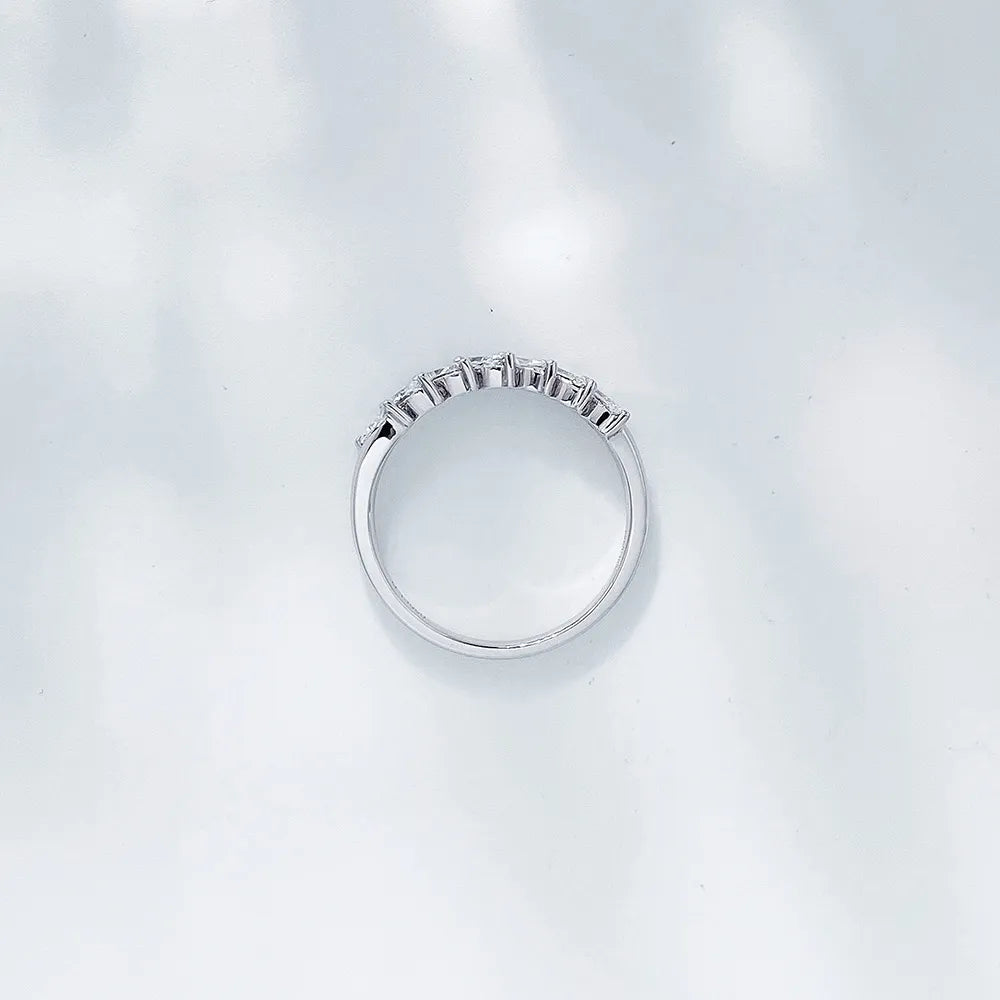 0.55 ctw Stackable Marquise-Cut Lab-Grown Diamond Band in PT950 Platinum