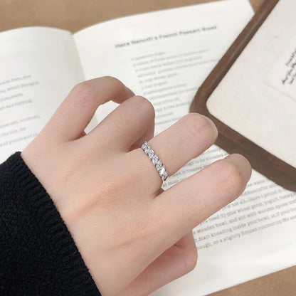 0.55 ctw Stackable Marquise-Cut Lab-Grown Diamond Band in PT950 Platinum