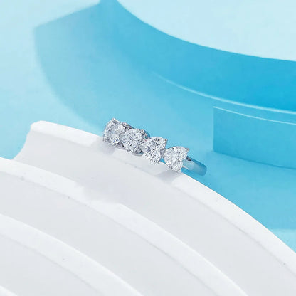 1.49 ctw Heart-Cut Lab-Grown Diamond Band in PT950 Platinum – APYFR0063-PT