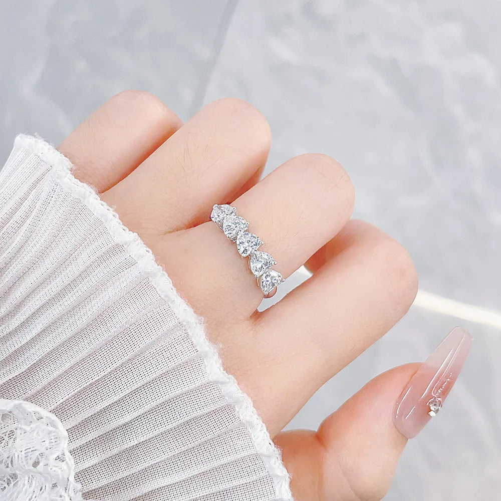 1.49 ctw Heart-Cut Lab-Grown Diamond Band in PT950 Platinum – APYFR0063-PT