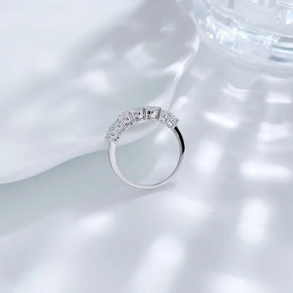 1.13 ctw Round-Cut Lab-Grown Diamond Band in 18K White Gold