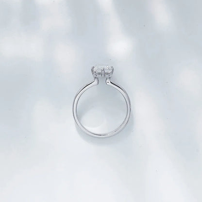 1 ct Minimalist Four-Prong Emerald-Cut Lab-Grown Diamond Ring in PT950 Platinum – APYFR0066-PT