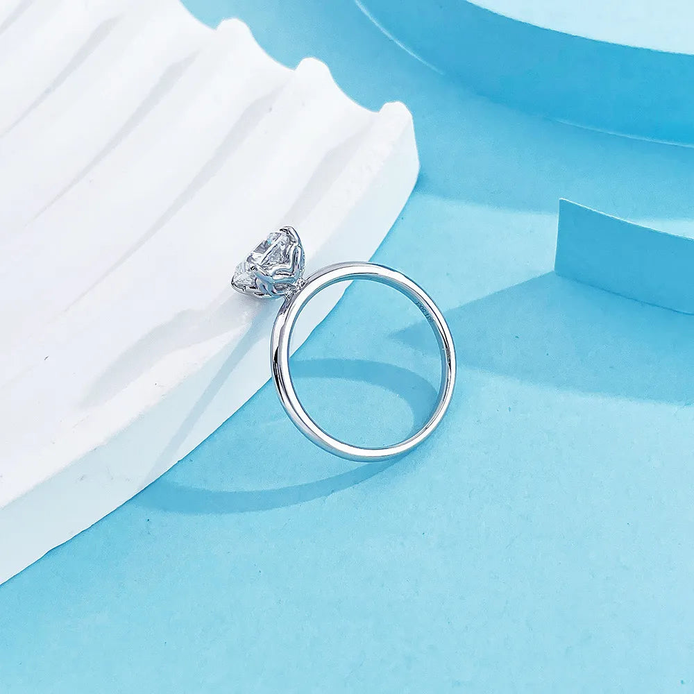 1.55 ct Minimalist Four-Prong Princess-Cut Lab-Grown Diamond Ring in PT950 Platinum – APYFR0069-PT