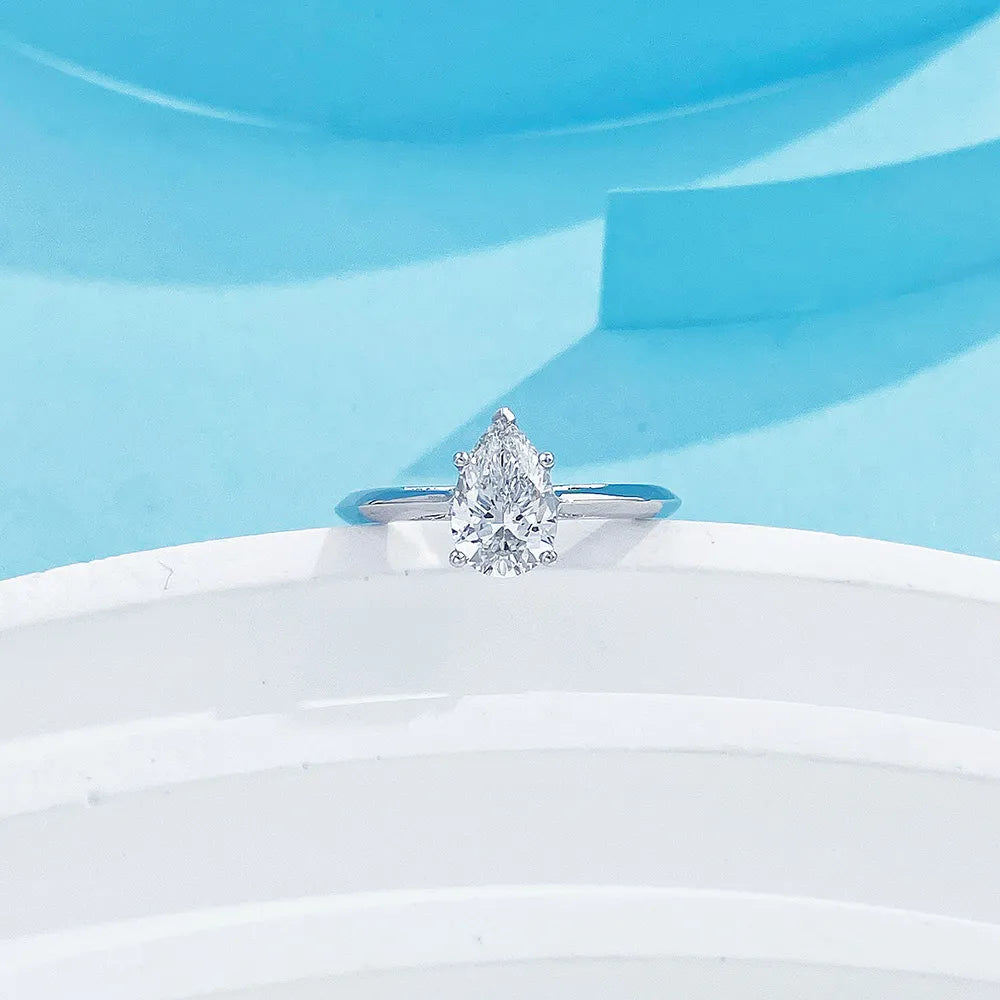 1.01 ct Minimalist Marquise-Cut Lab-Grown Diamond Ring in PT950 Platinum