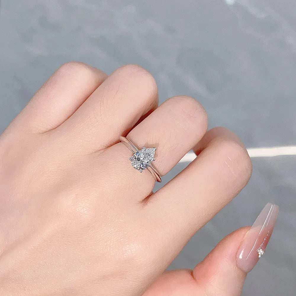 1.01 ct Minimalist Marquise-Cut Lab-Grown Diamond Ring in PT950 Platinum