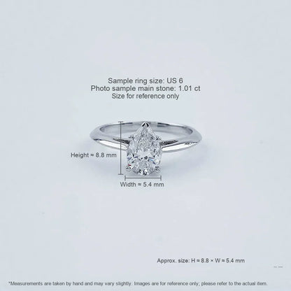 1.01 ct Minimalist Marquise-Cut Lab-Grown Diamond Ring in PT950 Platinum